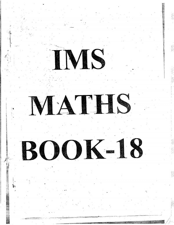 Book 18 Kinematics Ims Delhi