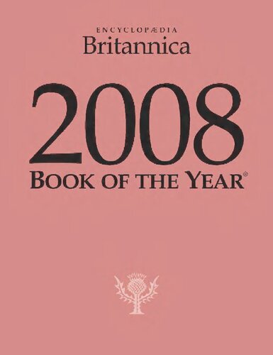 Britannica Book Of The Year 2008 Encyclopaedia Britannica