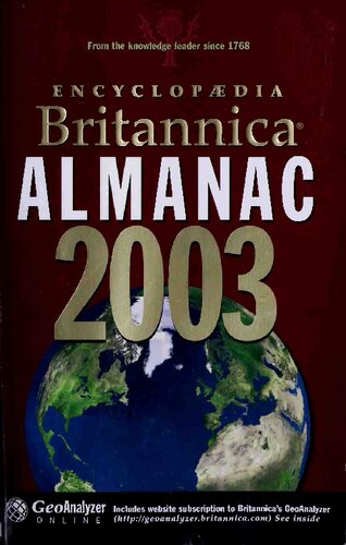 Encyclopaedia Britannica Almanac 2003 Encyclopaedia Britannica