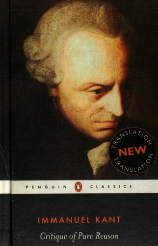 Critique Of Pure Reason Immanuel Kant