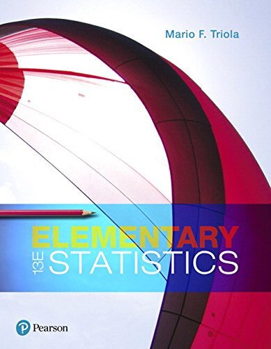 Elementary Statistics 13th Edition Triola Mario F
