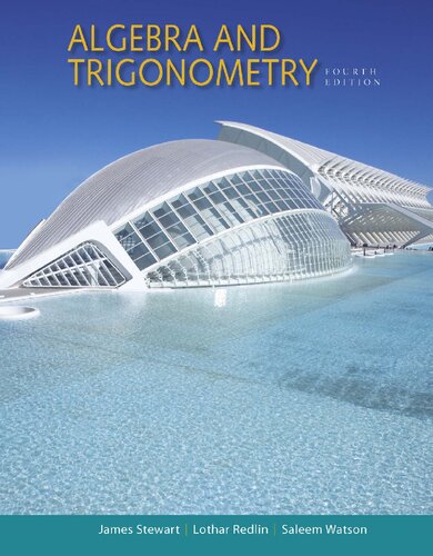 Algebra And Trigonometry 4th Edition Stewart James Redlin Lothar