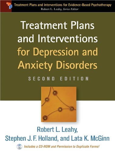 Treatment Plans And Interventions For Depression And Anxiety Disorders 2nd Edition Robert L Leahy