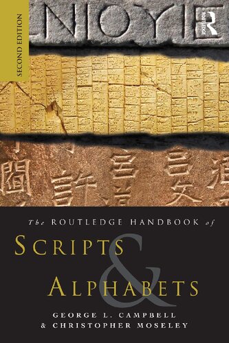 The Routledge Handbook Of Scripts And Alphabets 2nd Edition George L Campbell