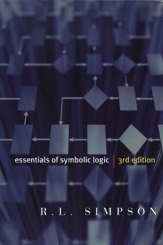 Essentials Of Symbolic Logic 3rd Edition Rl Simpson