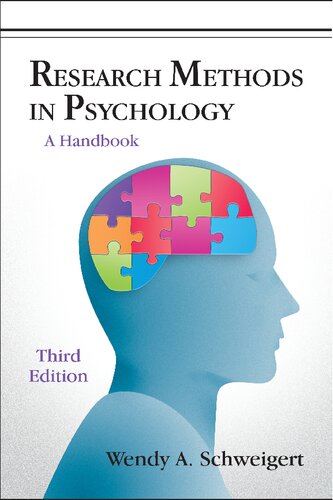 Research Methods In Psychology A Handbook 3rd Edition Wendy A Schweigert