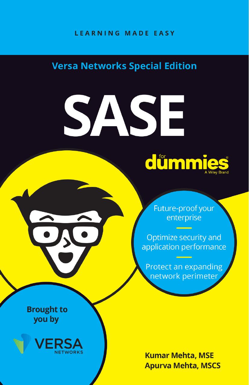 Sase For Dummies Versa Networks Special Edition Special Kumar Mehta