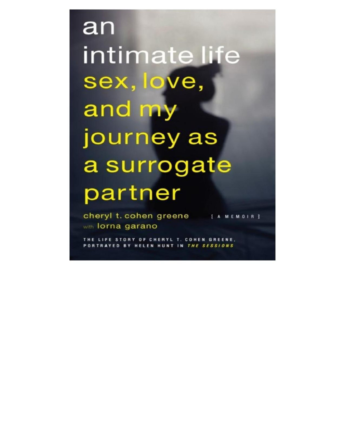 An Intimate Life Cheryl T Cohengreene Cohengreene Cheryl T