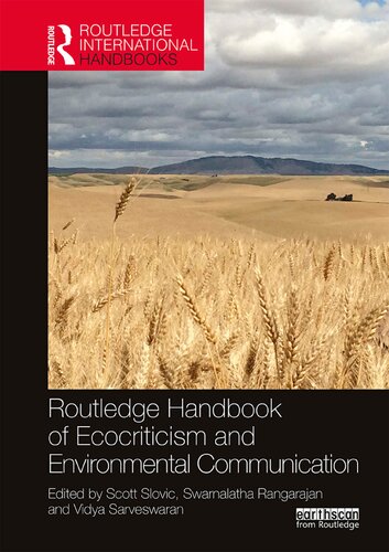 Routledge Handbook Of Ecocriticism And Environmental Communication Scott Slovic