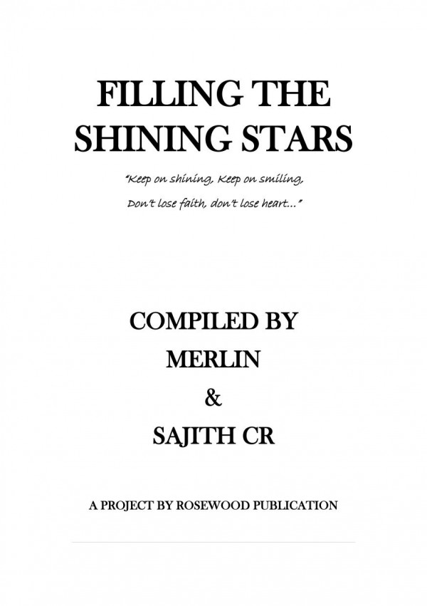 Filling The Shining Stars Merlin Sajith Cr