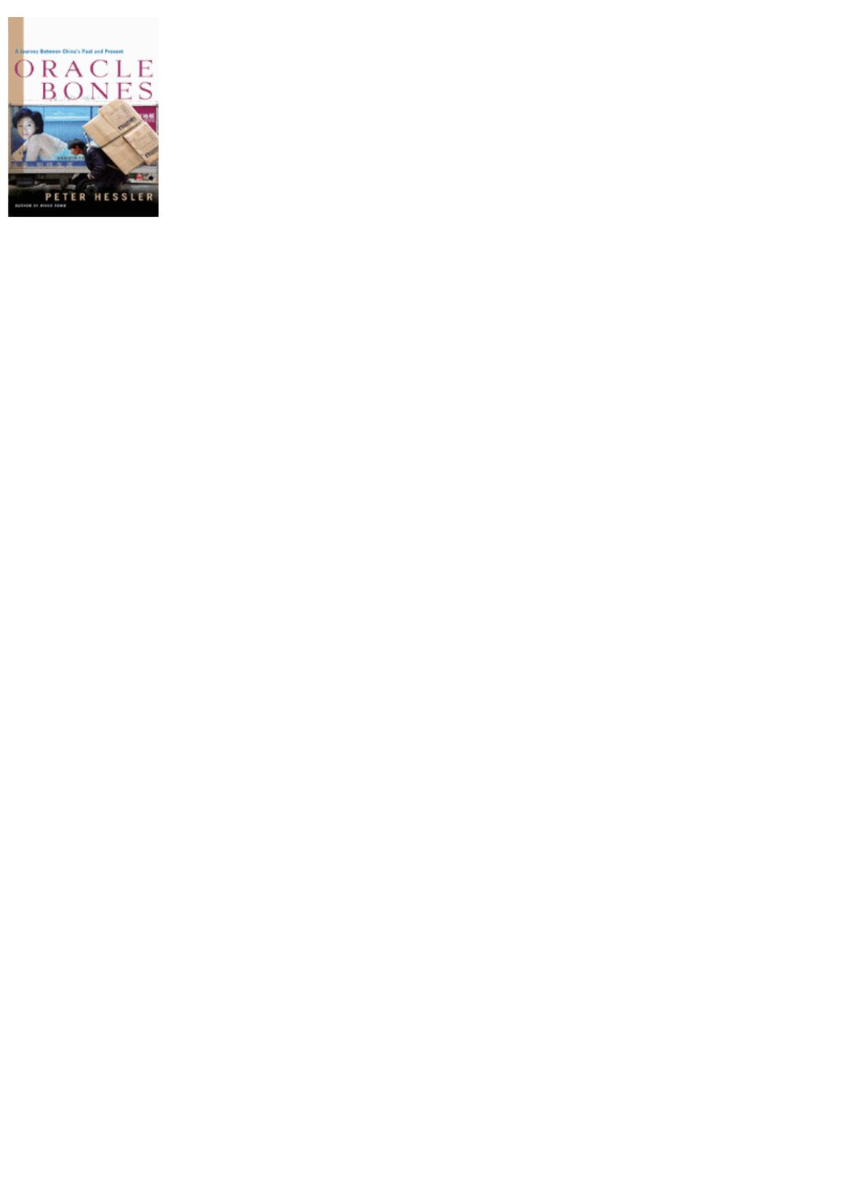 Oracle Bones Peter Peter Hessler Hessler Chenjin5com Peter Hessler Hessler