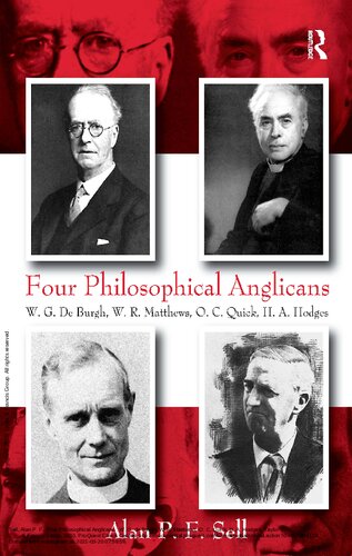 Four Philosophical Anglicans W G Deburgh W R Matthews O C Quick H A Hodges Illustrated Sell