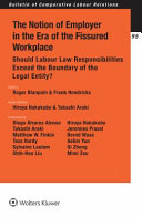 The Notion Of Employer In The Era Of The Fissured Workplace 2017th Edition Editors