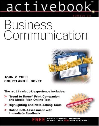 Business Communication Activebook Version 20 2005th Edition John Vthill And Courtland Lbovee