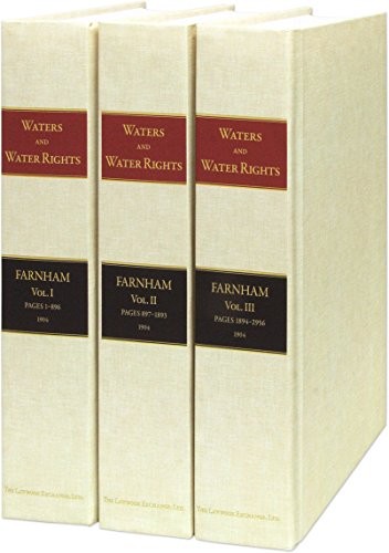 The Law Of Waters And Water Rights Voli 2006th Edition Henry Philip Farnham