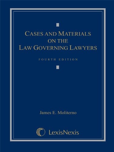 Cases And Materials On The Law Governing Lawyers Third Edition 2007th Edition James Emoliterno