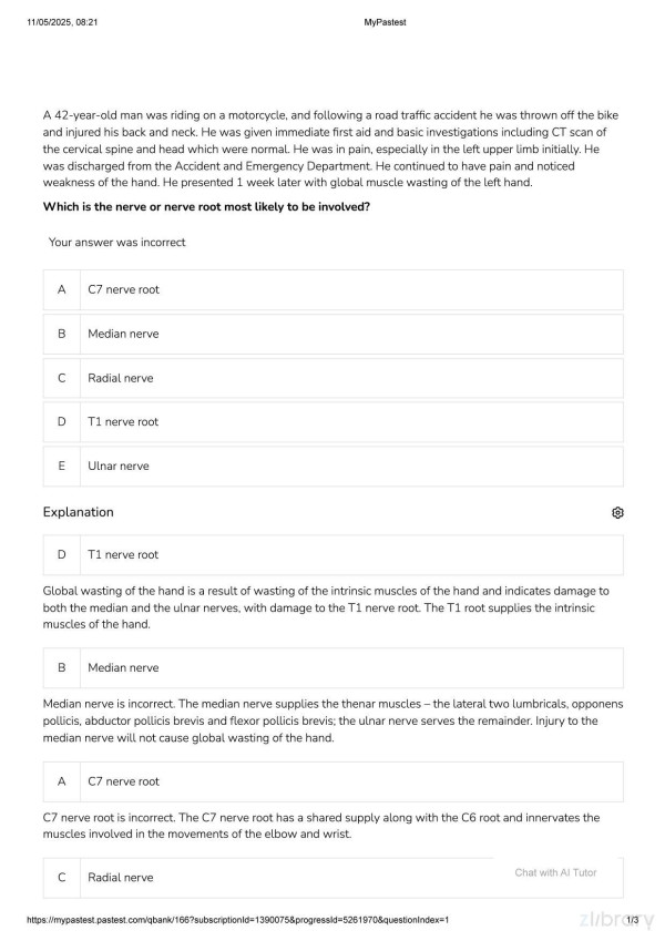 Neurology Pastest Mrcp Part I 2025pdf Pastest