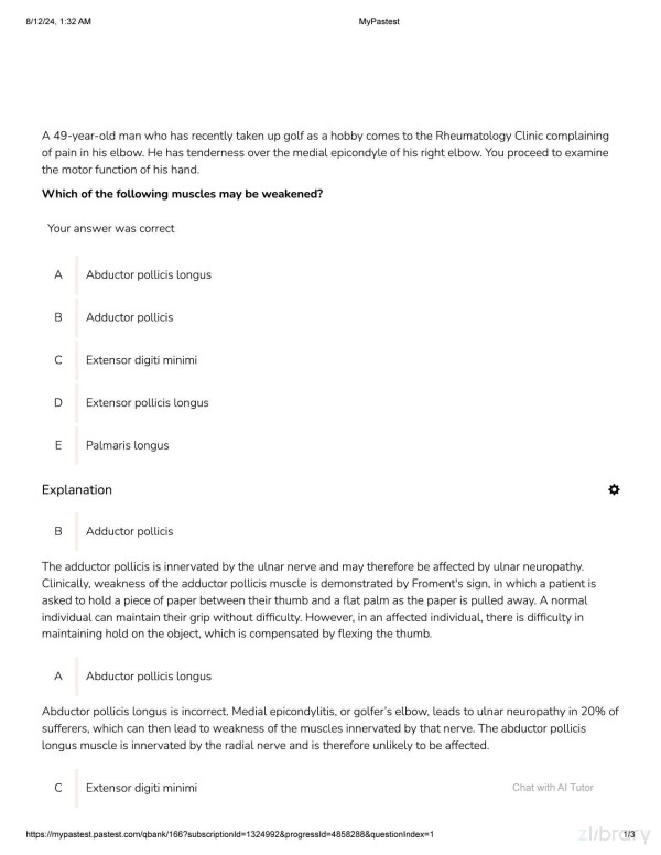 Anatomy Pastest Mrcp Part 1 2025pdf Pastest