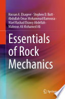 Essentials Of Rock Mechanics Hassan A Elsageer Stephen D Butt