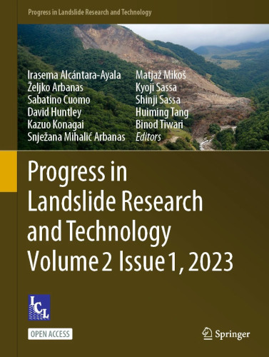 Progress In Landslide Research And Technology Volume 2 Issue 1 2023 Irasema Alcántaraayala