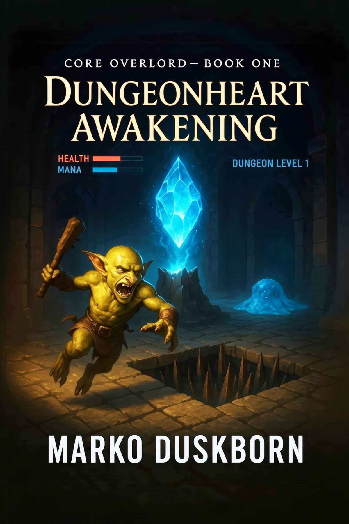 Dungeonheart Awakening A Dungeon Core Litrpg Sentient Dungeon Sarcastic Fairy Brutal Fun Core Overlord Book 1 Duskborn