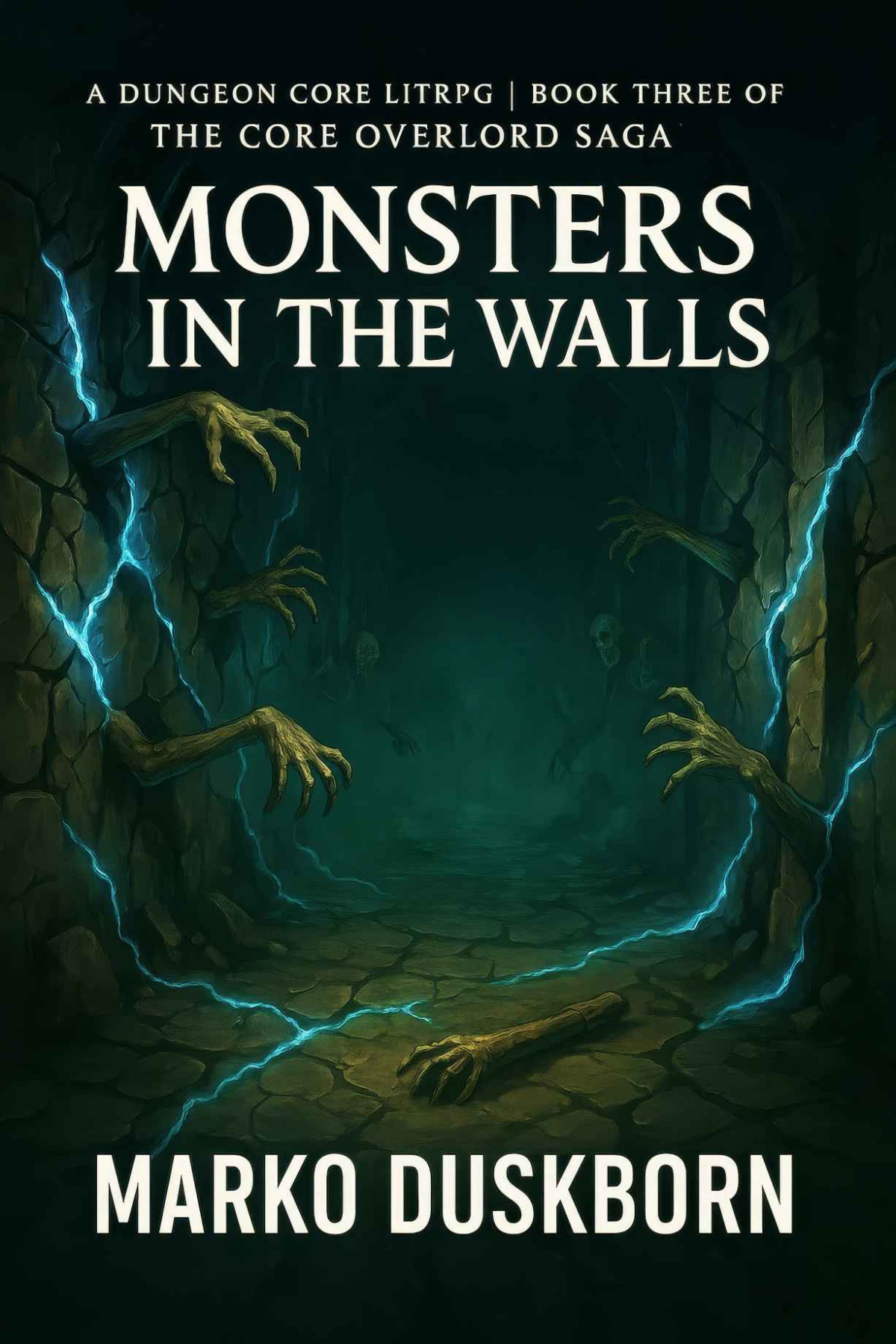 Monsters In The Walls A Dungeon Core Litrpg Necrotic Mana Skeleton Squads And The Fog Of Death Core Overlord Book 3 Duskborn
