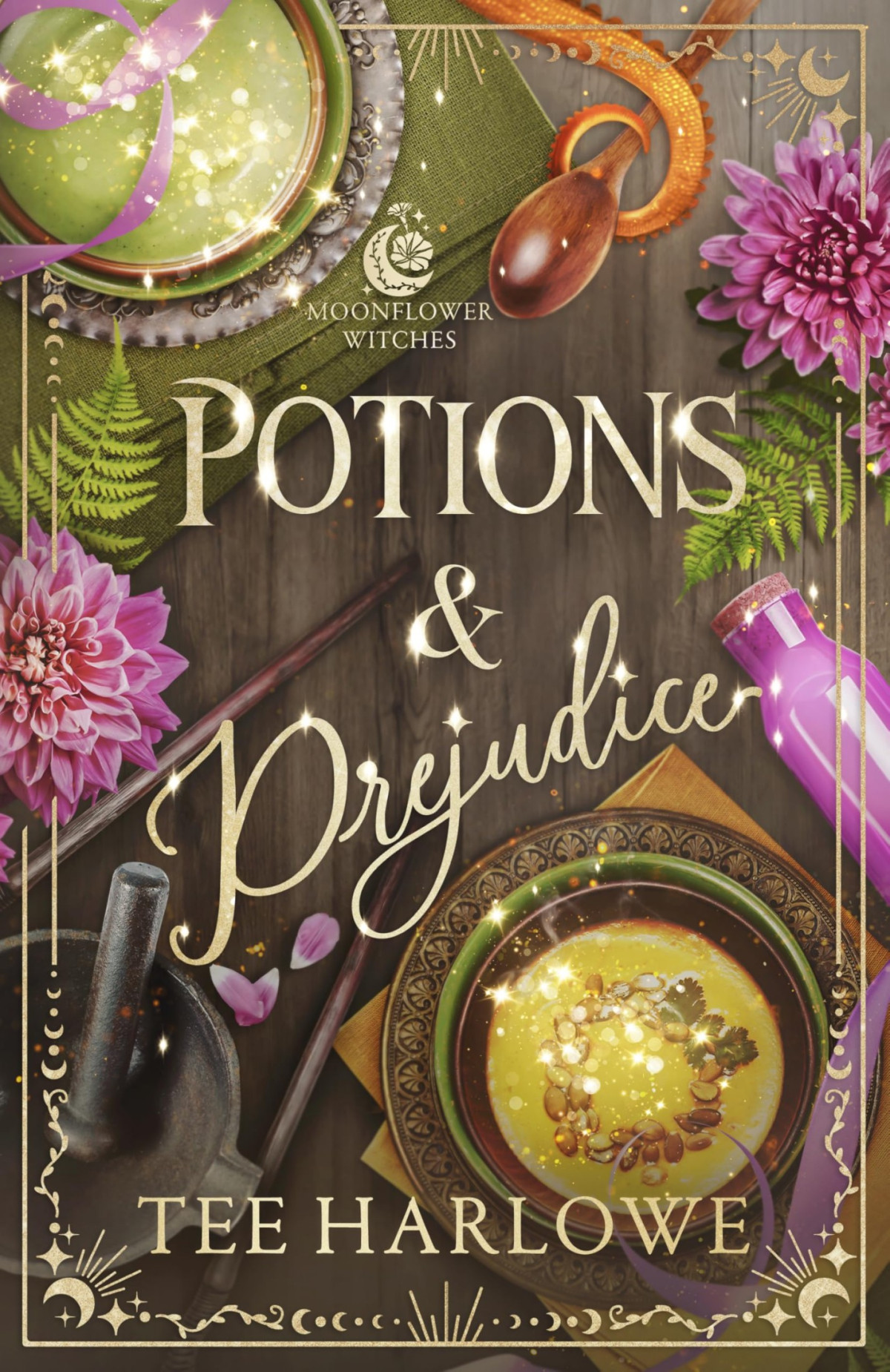 Potions Prejudice A Cozy Fantasy Romance Moonflower Witches Book 1 Tee Harlowe