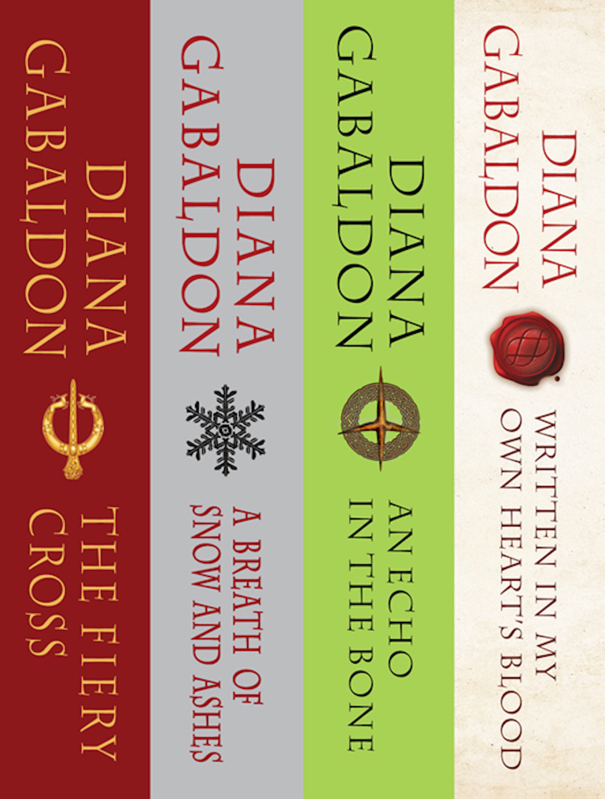 The Outlander Series Bundle Books 5 6 7 And 8 The Fiery Cross A Breath Of Snow And Ashes An Echo In The Bone Written In My Own Hearts Blood Diana Gabaldon