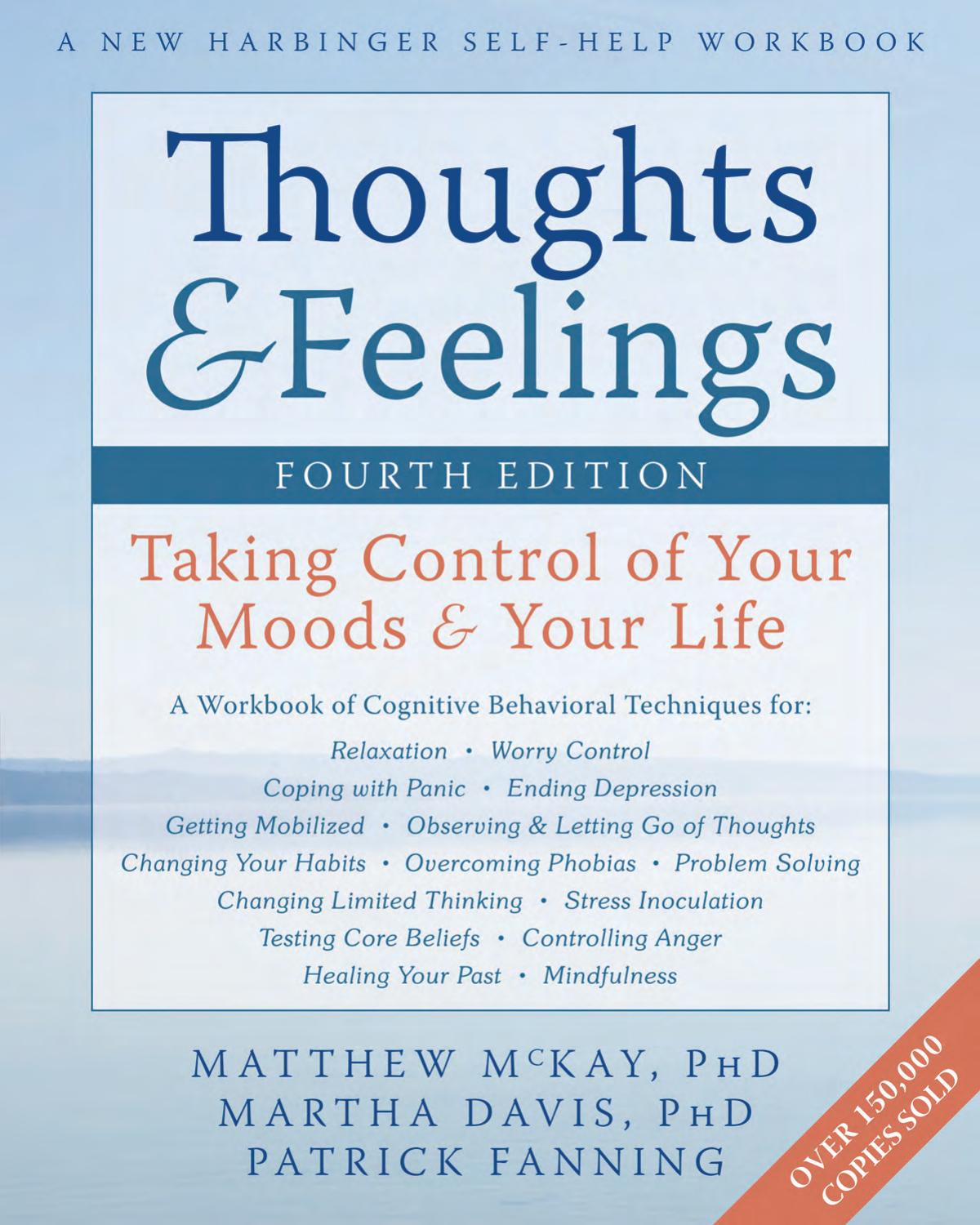 Thoughts And Feelings 4th Edition Matthew Mckay Martha Davis