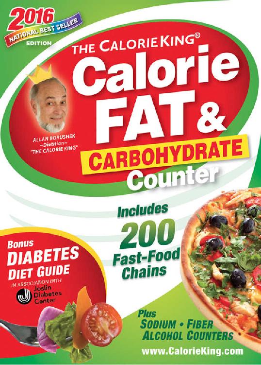 The Calorieking Calorie Fat Carbohydrate Counter 2016 Pocketsize Edition Allan Borushek