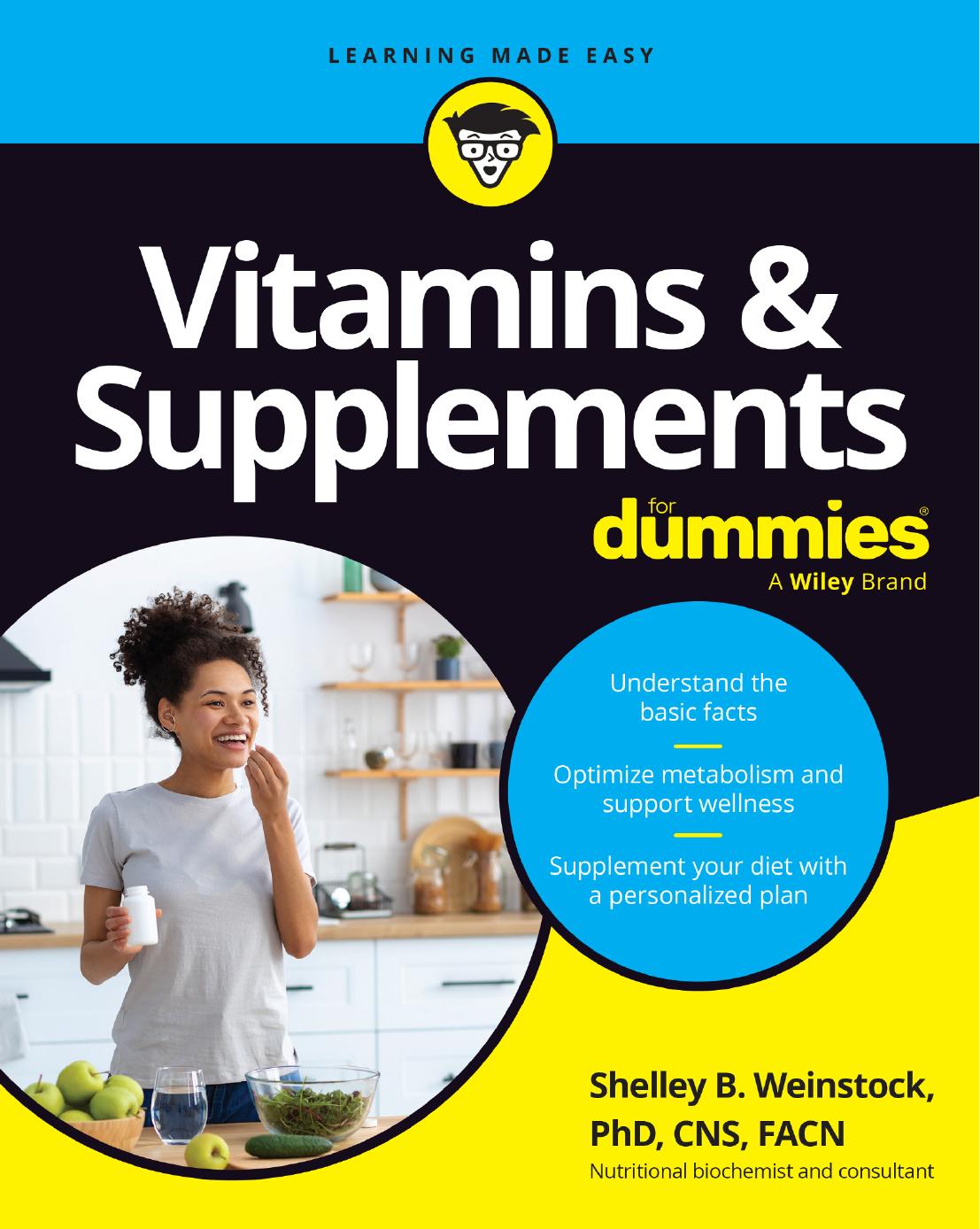 Vitamins Supplements For Dummies Shelley B Weinstock Phd