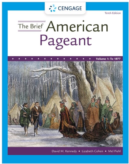 The Brief American Pageantvolume 1 To 1877 10th David Kennedy