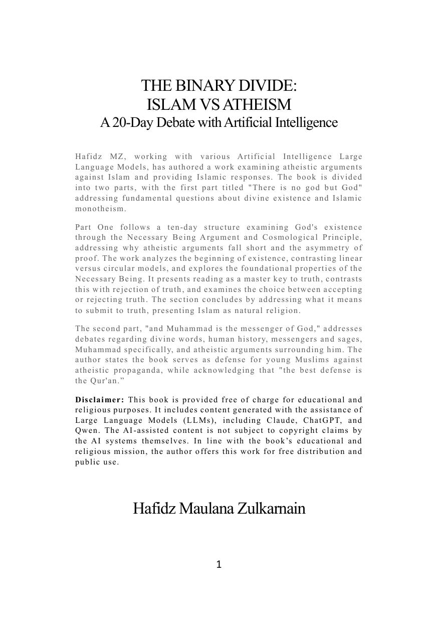 The Binary Divide 1st Edition Hafidz Maulana Zulkarnain