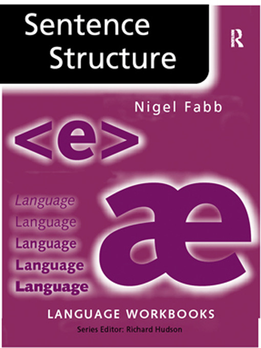 Sentence Structure Second Edition Nigel Fabb