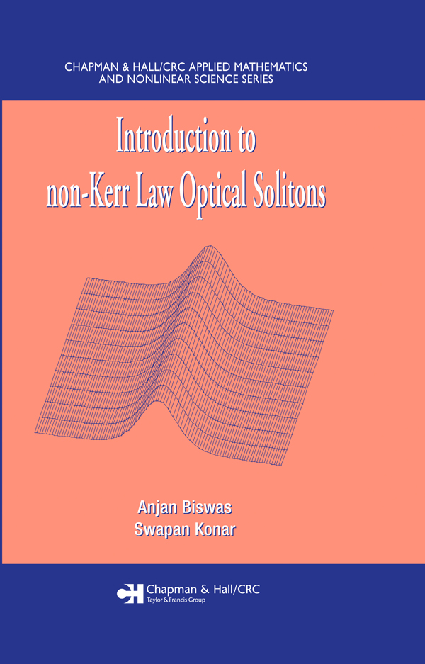 Introduction To Nonkerr Law Optical Solitons Unknown