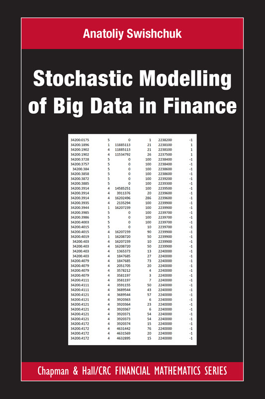Stochastic Modelling Of Big Data In Finance Swishchuk Anatoliy