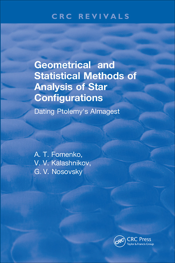 Geometrical And Statistical Methods Of Analysis Of Star Configurations A T Fomenko V V Kalashnikov G V Nosovsky