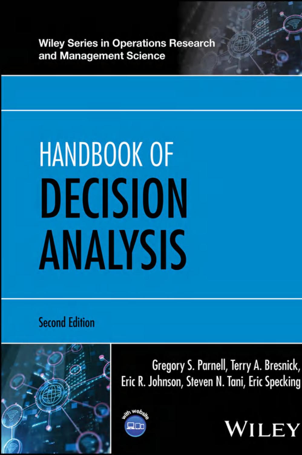 Handbook Of Decision Analysis 2nd Edition Gregory S Parnell