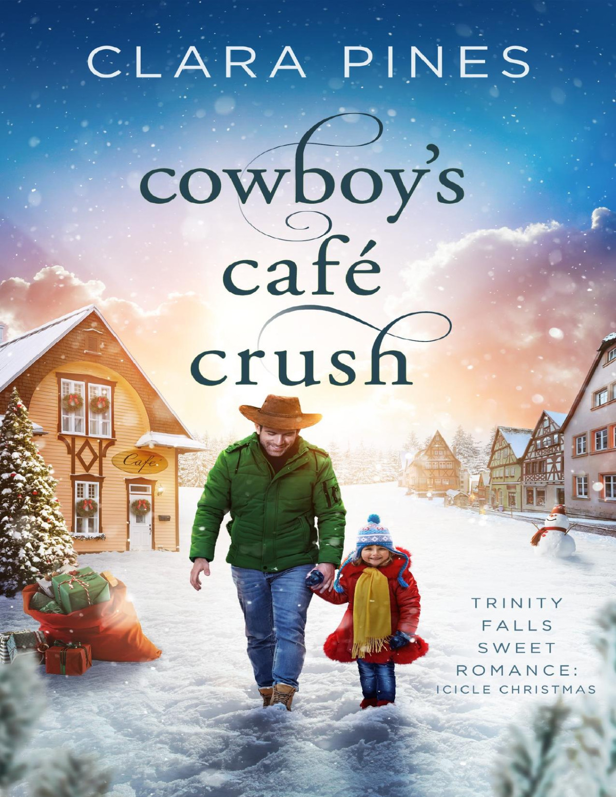 Cowboys Cafe Crush Trinity Falls Sweet Romance Icicle Christmas Book 3 Clara Pines
