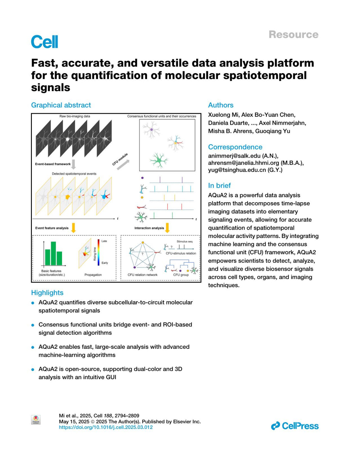 Fast Accurate And Versatile Data Analysis Platform For The Quantification Of Molecular Spatiotemporal Signals Xuelong Mi Alex Boyuan Chen Daniela Duarte Erin Carey Charlotte R Taylor Philipp N Braaker Mark Bright Rafael G Almeida Jingxuan Lim Virginia Ms Ruetten Yizhi Wang Mengfan Wang Weizhan Zhang Wei Zheng Michael E