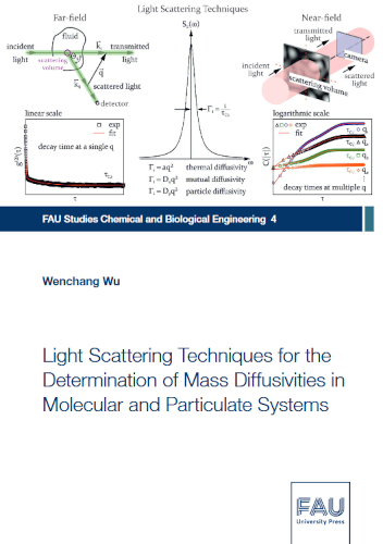 Light Scattering Techniques For The Determination Of Mass Diffusivities In Molecular And Particulate Systems Wenchang Wu