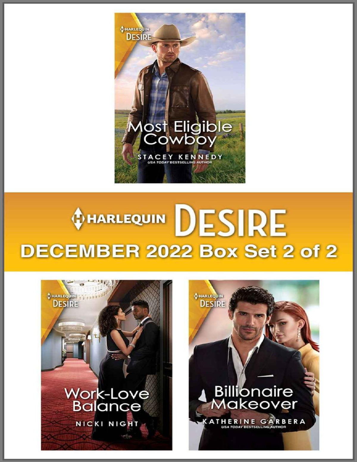 Harlequin Desire December 2022 Box Set 2 Of 2 Kennedy Stacey Night
