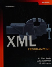 Xml Programming Core Reference Wyke R Allen Rehman Sultan Leupen