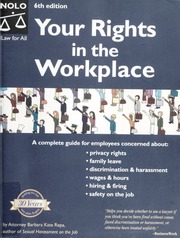 Your Rights In The Workplace Barbara Kate Repa