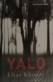 Yalo A Novel Khoury Elias
