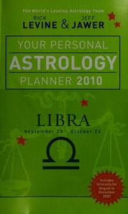 Your Personal Astrology Planner 2010 Libra Levine Rick Jawer