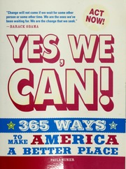 Yes We Can 365 Ways To Make America A Better Place Munier