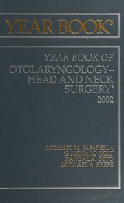 The Year Book Of Otolaryngology Head And Neck Surgery 2002 Paparella