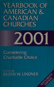 Yearbook Of American Canadian Churches 2001 Lindner Eileen W
