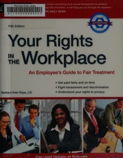 Your Rights In The Workplace Repa Barbara Kate Nolo Press